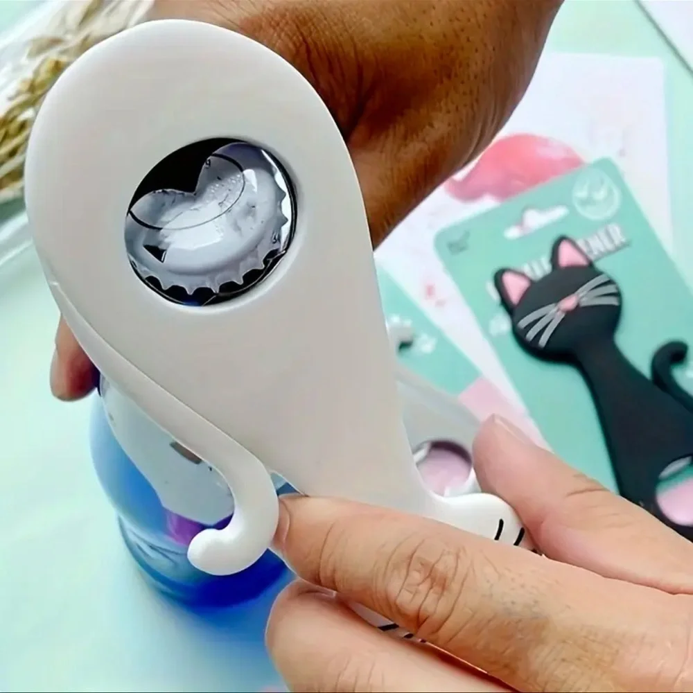 Black Cat Magnetic Bottle Opener NWT